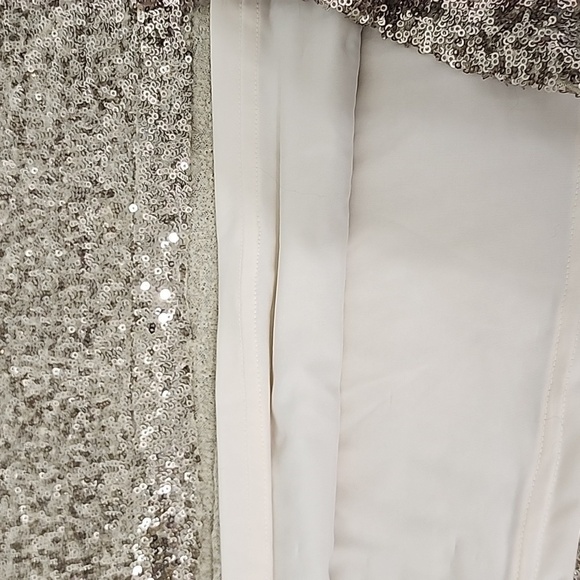 NWT Arden B Gold Sequin Pull-on Skirt Size L - Picture 3 of 8